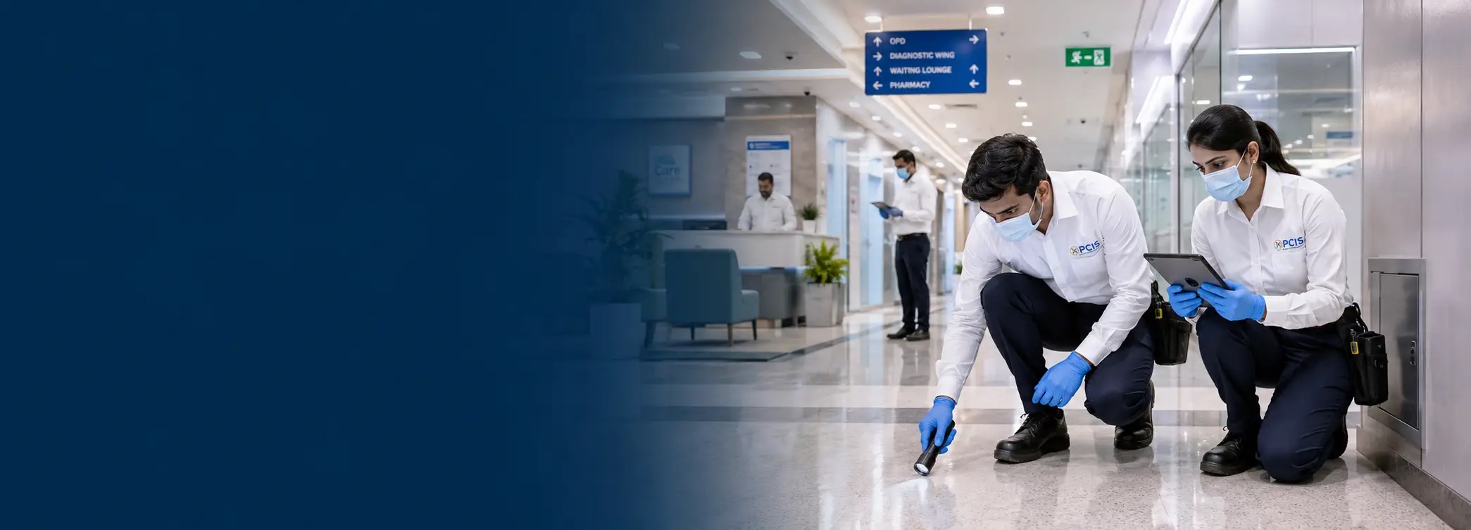 Hospital corridor kept sterile with pest control