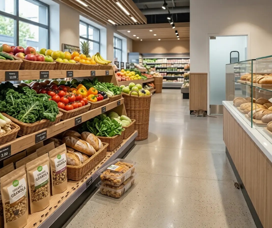 Food Retail environment protected by professional pest management