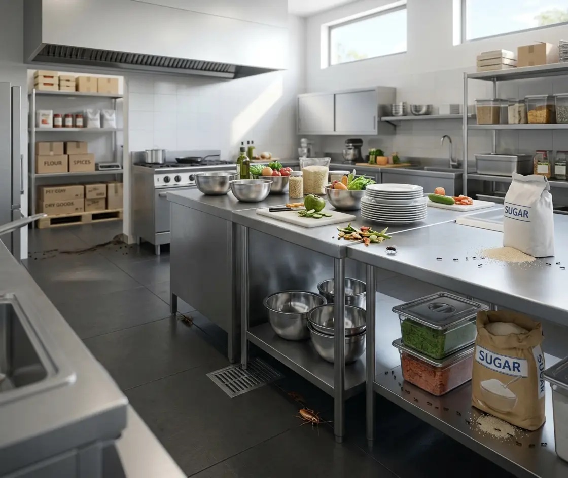 Restaurants & Cafés environment protected by professional pest management